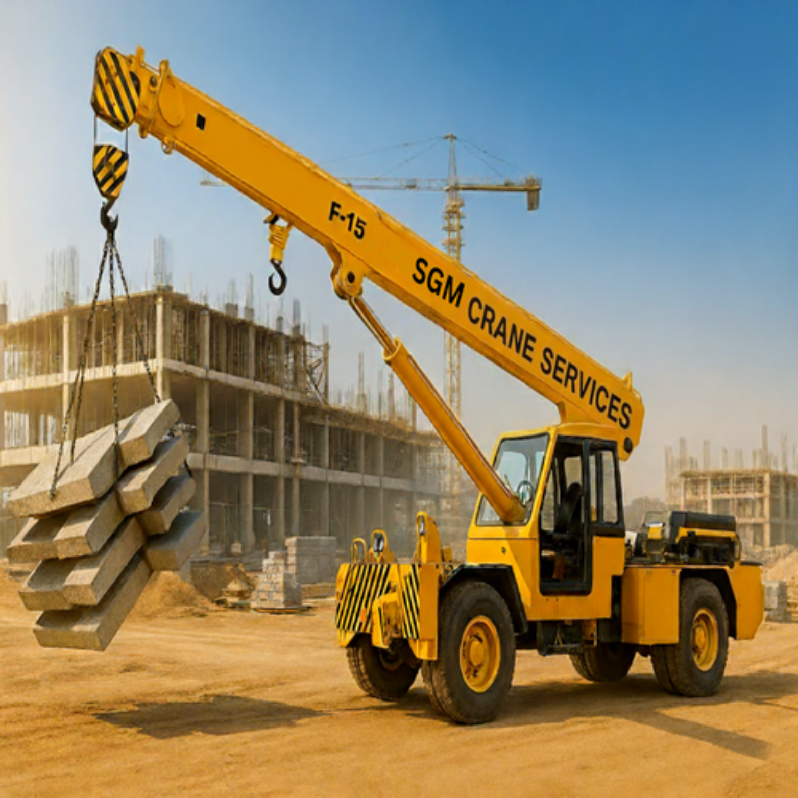 Hydraulic Mobile Crane  - SGM Crane Service
